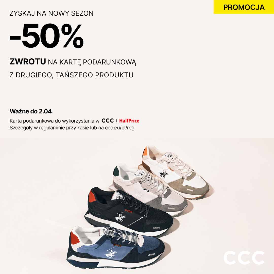 -50% ZWROTU NA KARTĘ PODARUNKOWĄ