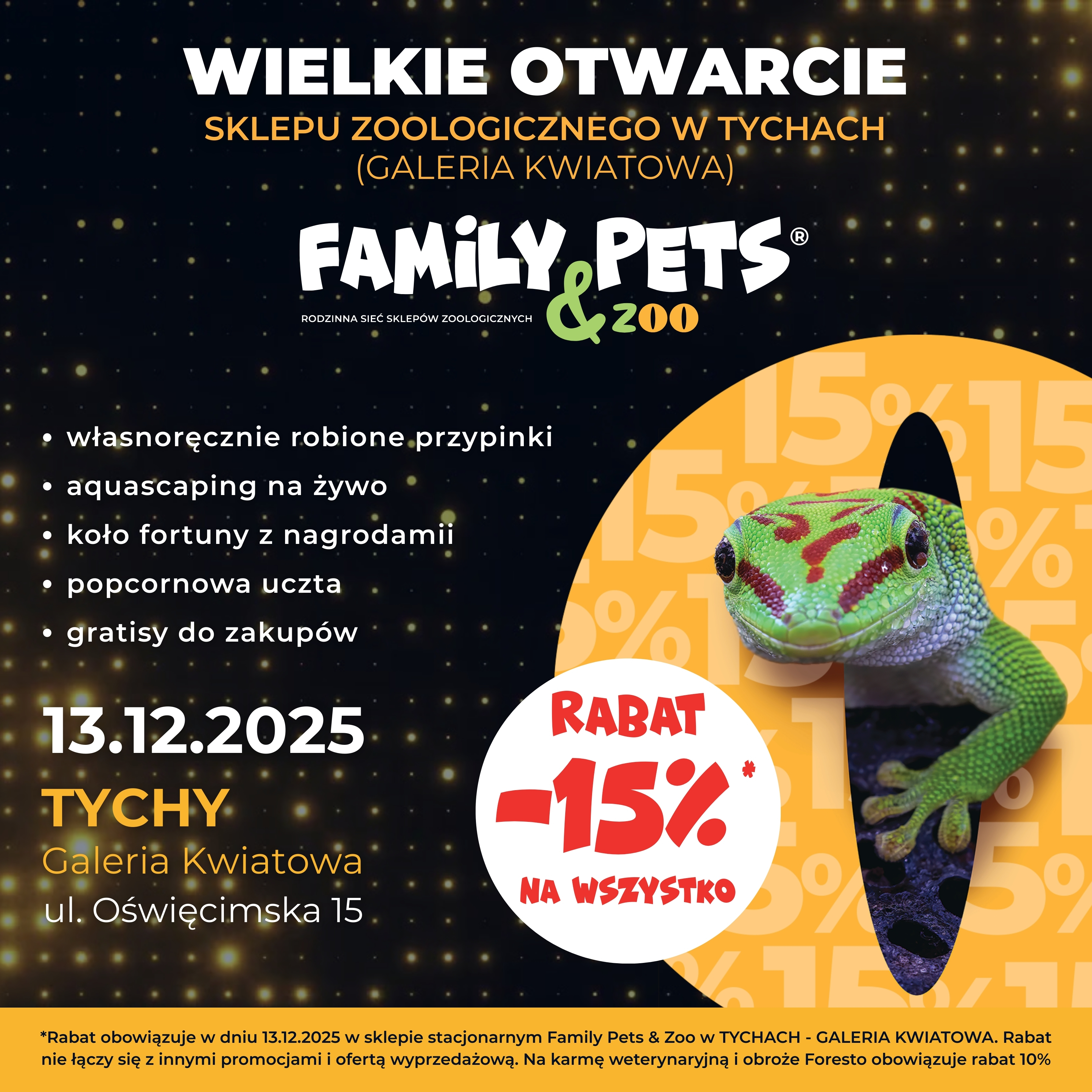 Wielkie otwarcie sklepu zoologicznego Family Pets & Zoo już 13.12.2025